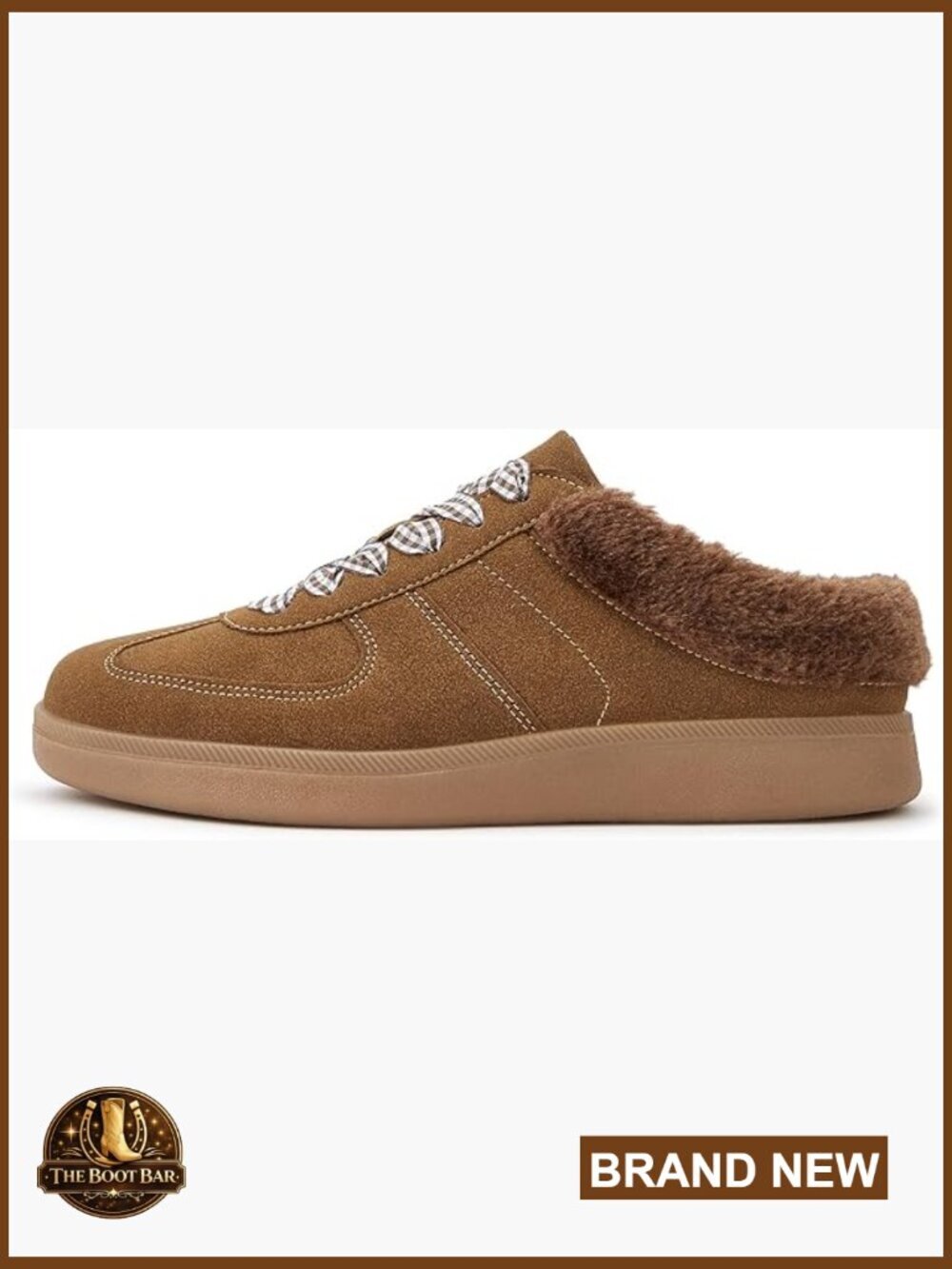 Fur Lined Mule Fashion Sneakers Slip On Backless Winter Shoes